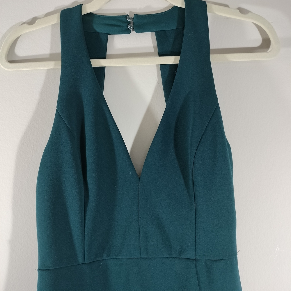 Lulus Open Back Sleeveless Midi Party Dress; Teal
